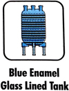 Blue Enamel Glass Lined Tank
